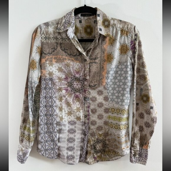 ETRO Pattern Floral Print Cotton Button Front Dress Shirt - Picture 3 of 8